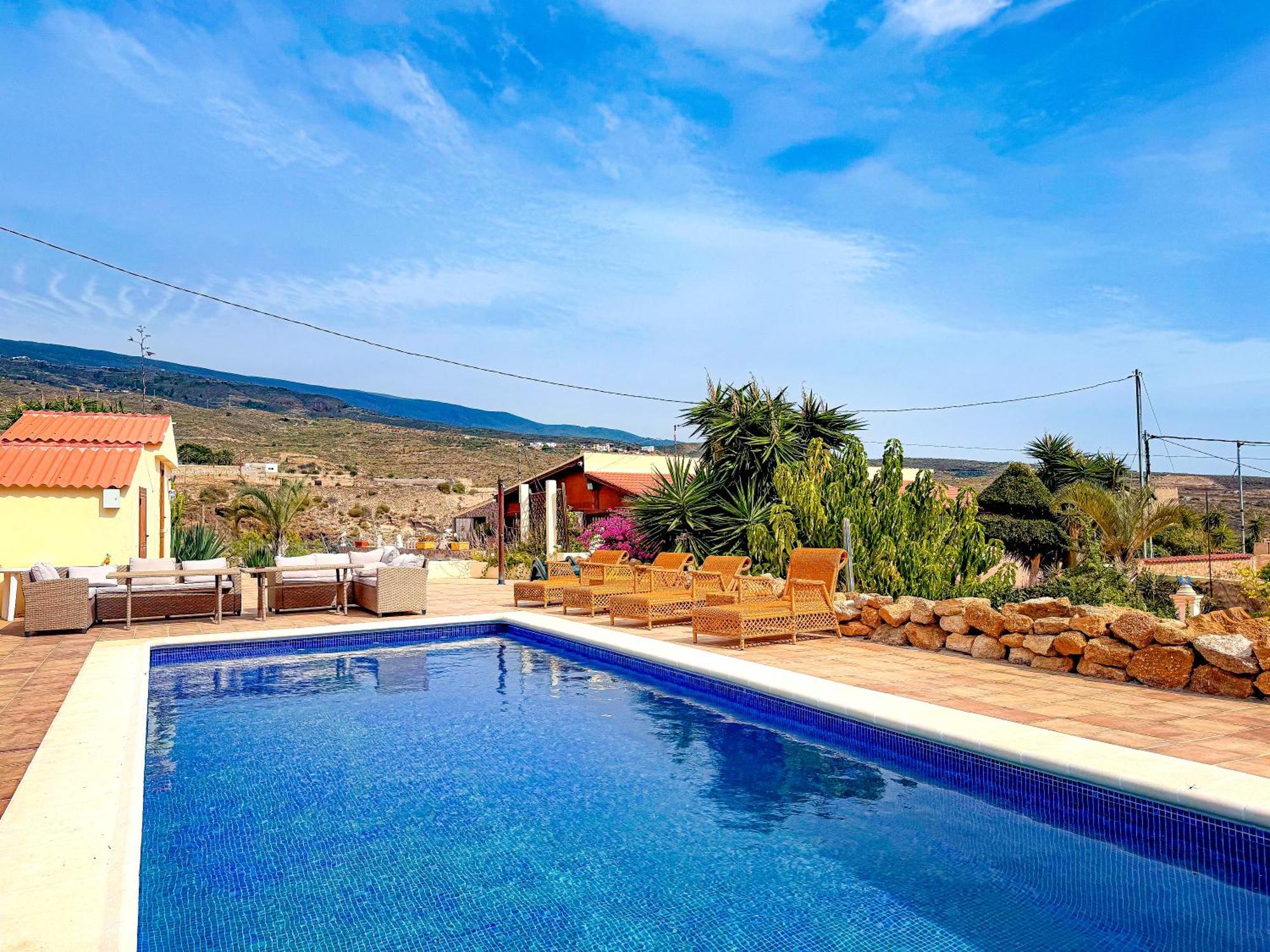 Arico Viejo Exquisite Rural House With Garden, Pool And Sea Views 빌라 외부 사진